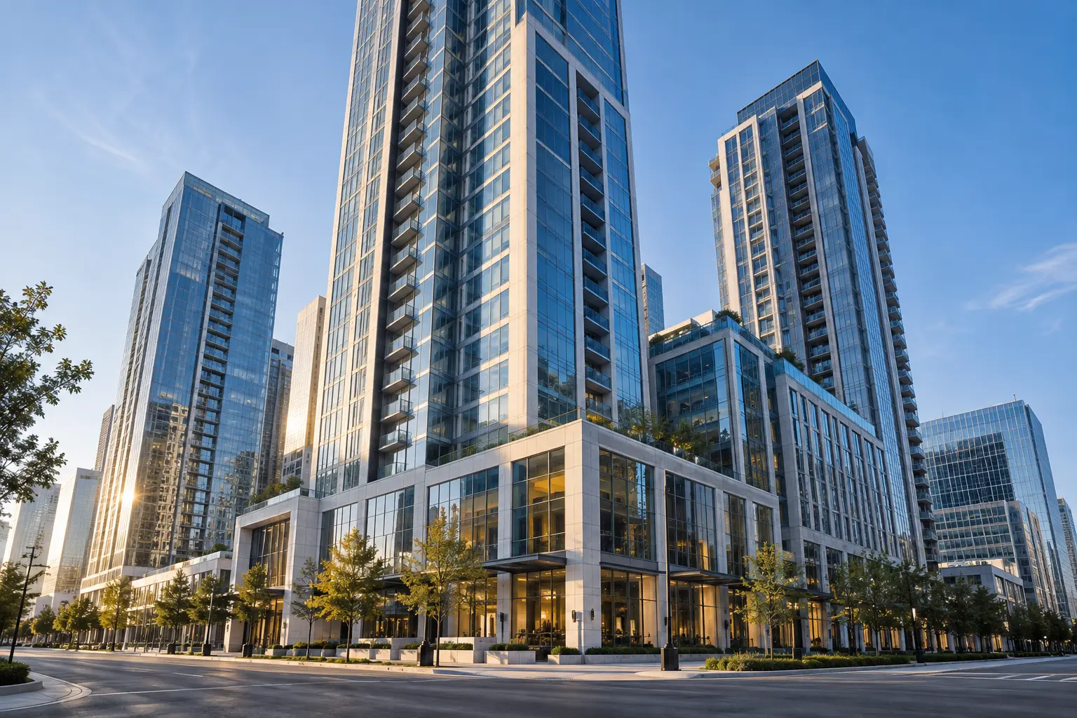 High-rise towers